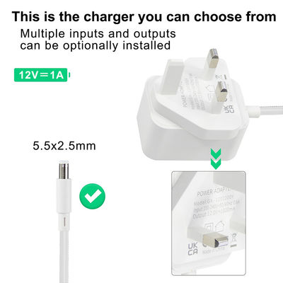 12V 2A Adaptore di alimentazione UK Plug For Kids Auto elettriche DC Jack 5.5x2.1mm