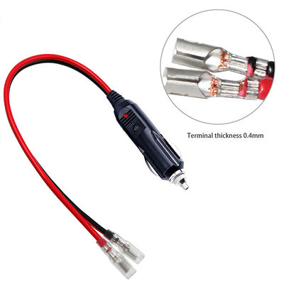 Fuse 15A con LED Light Car Cigarette Lighter Strip End Extension Cable