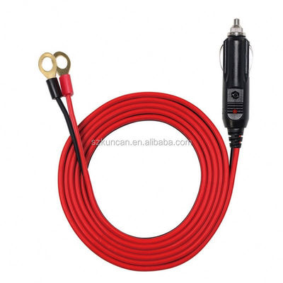 1M Spt-2 12V 24V Cavo solare per auto accenditore di sigarette Adaptatore maschile per 2 terminali anulare