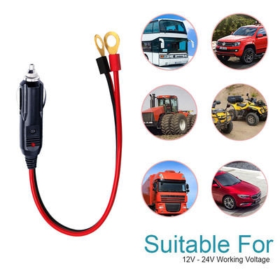 1M Spt-2 12V 24V Cavo solare per auto accenditore di sigarette Adaptatore maschile per 2 terminali anulare