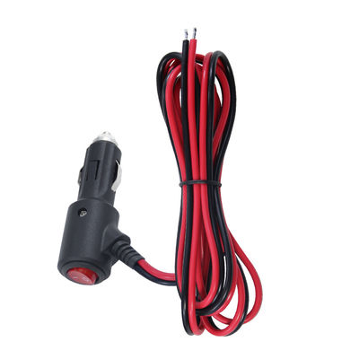 ON OFF Interruttore angolo accenditore di sigarette maschio innesco caricabatterie cavo solare 18AWG 16AWG