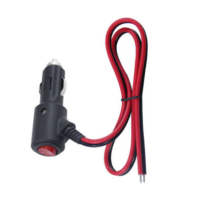 ON OFF Interruttore angolo accenditore di sigarette maschio innesco caricabatterie cavo solare 18AWG 16AWG
