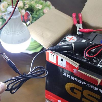 Cavo portatile DC12V per accendini per sigarette con connettore da 5,5 mm*2,1 mm