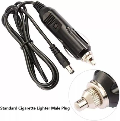 Cavo portatile DC12V per accendini per sigarette con connettore da 5,5 mm*2,1 mm