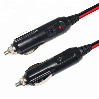 Accendino auto maschio a maschio 10A fusibile cavo solare 12-24volt