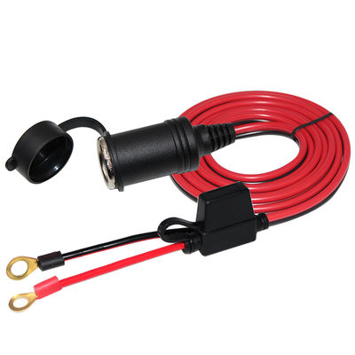 Cable della batteria da accendino femminile a terminale O-ring 12V/24V