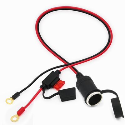 Cable della batteria da accendino femminile a terminale O-ring 12V/24V