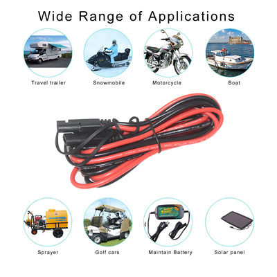12V 24V SAE 2Pin Cavo di energia solare Disconnessione rapida di rilascio di presa con giacca in PVC