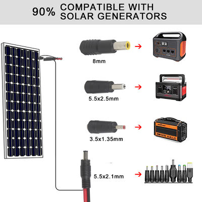 SAE a DC 5521 Adaptore coassiale Cavo di alimentazione solare 10 piedi Disconnessione di rilascio rapido