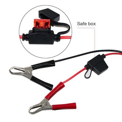 1.5m 5A Fused Alligator Clips To Dc SAE Cable Battery Warterproof