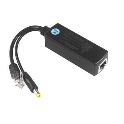 Iniezione di PoE impermeabile Splitter 100Mbps Sicurezza 12W Y Splitter Poe Adapter