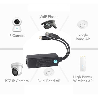 Splitter POE IEEE802.3af 12V 24V 48V Adattatore Power Over Ethernet