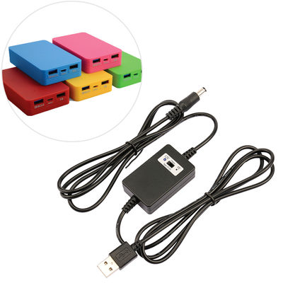 Boost Buck Voltage Converter DC 5V a 12V 2A Power Step Up Cable per modem Wifi per auto