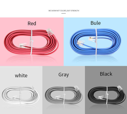 Cable di linea telefonica personalizzata con lunghezza 4M 13ft