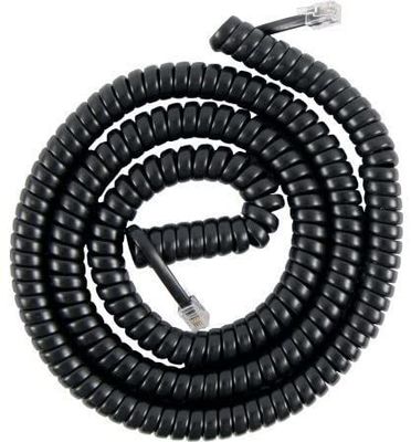 12FT cavo di modem telefonico cavo telefonico a spirale 24AWG-28AWG
