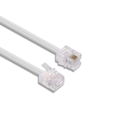 Cable di estensione del telefono standard 4P4C 4P2C 6P2C 6P4C 24AWG-28AWG
