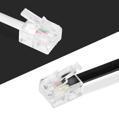 Cable di estensione del telefono standard 4P4C 4P2C 6P2C 6P4C 24AWG-28AWG