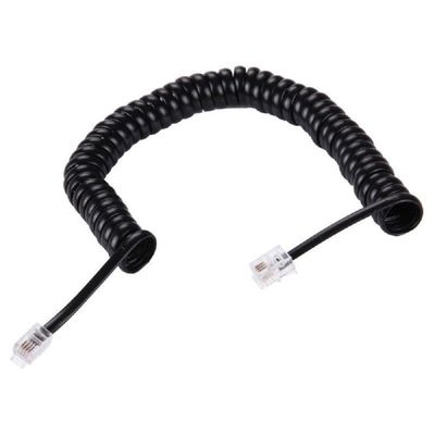 24AWG RJ11 Cavo telefonico Giacca in PVC 1M 1,5M Nero Bianco