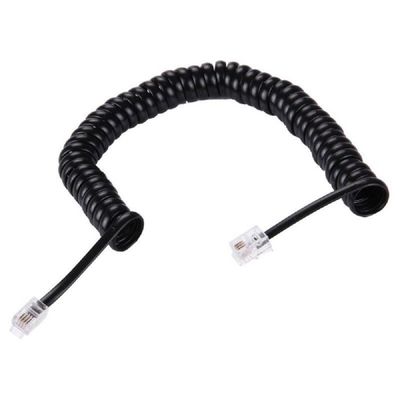 16MHz Cable di linea telefonica avvolto Cordo di telefono 24/26/28/30AWG