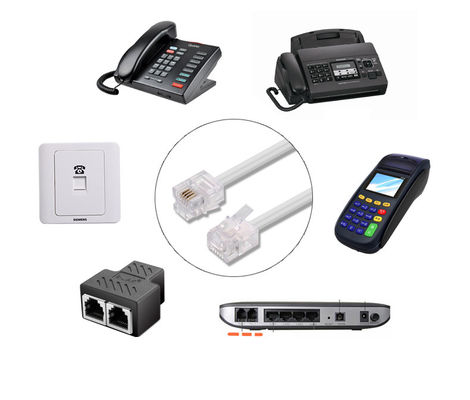 16 MHz cavo telefonico a spirale RJ9 RJ11 RJ12 linea telefonica avvolgente 6P6P 6P4C 4P4C 4P2C