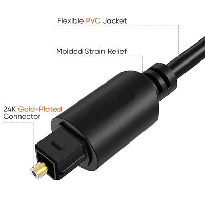 Rohs 5.1 Cavo audio toslink a fibra ottica digitale per altoparlanti Hifi