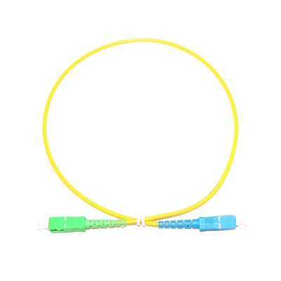 Single Mode SC To SC Cavo in fibra ottica 3 Meter Fiber Patch Cord Per Trasferimento di dati senza intoppi