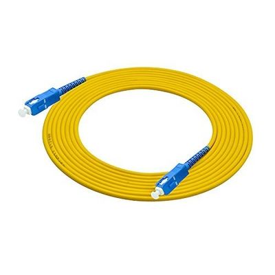 Cable a fibra ottica in modalità singola Simplex Fiber Jumper Cables10ft SC To SC Connector