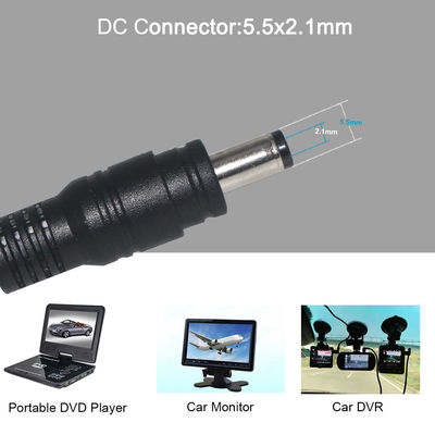 Cavo da USB A Maschio a Connettore Barrel DC5521 1m Guaina in PVC