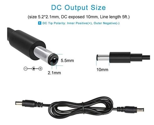 Cavo da USB A Maschio a Connettore Barrel DC5521 1m Guaina in PVC