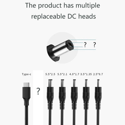 Cavo di alimentazione a corrente continua da maschio a femmina con interruttore dimmer 5,5x2,1 mm