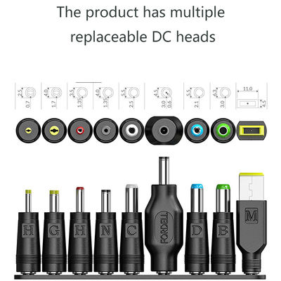 Cavo di alimentazione a corrente continua da maschio a femmina con interruttore dimmer 5,5x2,1 mm