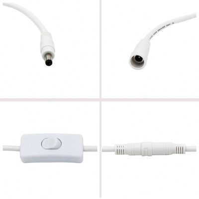 Cable di estensione 12V DC 5.5*2.5 mm maschio a femmina con interruttore 120cm