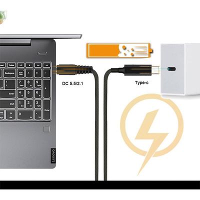 20V 15V 9V 5V PD Cable di ricarica USB Tipo C 3.1 Maschio a DC Maschio 5521 5525mm connettore