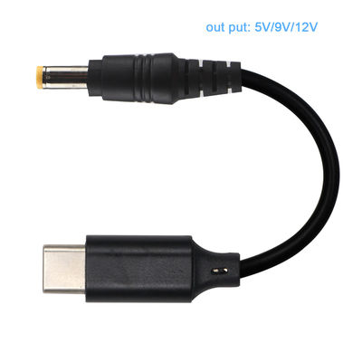 USB-C per il convertitore di cavi di corrente continua per 12V 9 Volt Router Laptop 15V 20V caricabatterie