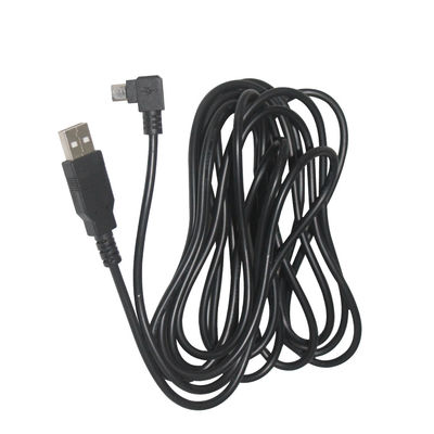 Cable di dati Micro-USB nero per fotocamera e MP3 1m 1.5m Protezione a treccia