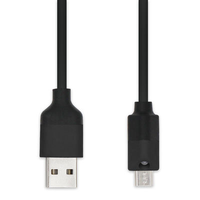 Cable di dati Micro-USB nero per fotocamera e MP3 1m 1.5m Protezione a treccia
