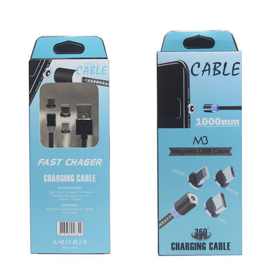 3 in 1 caricabatterie Cavo per telefono USB Cavo di caricabatterie per telefono magnetico per dispositivi mobili