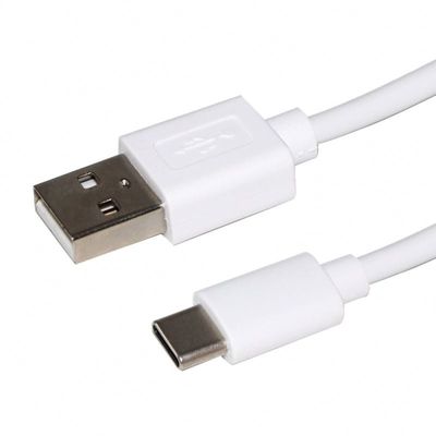 Cable di ricarica veloce tipo C a schermo di foglio bianco/nero 1m/3m