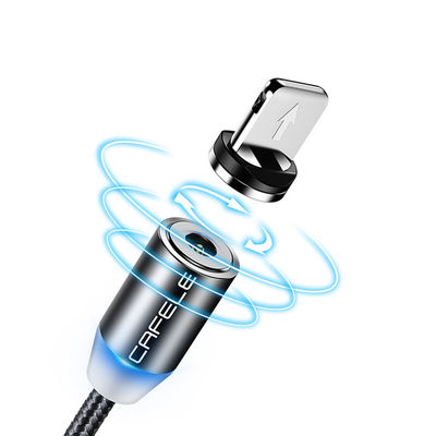 Tipo USB Micro-USB 360 gradi 3 in 1 Cavo ad adattatore magnetico Led USB per la ricarica rapida