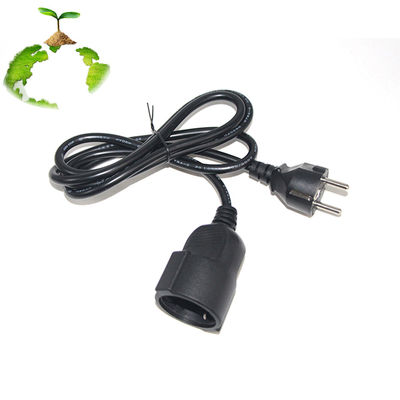 6 ft nero cee/7 EU AC Power Cord 3Pin Splitter Cable 1 a doppio femminile Y tipo Split Lead