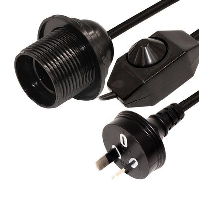 Edison Lamp Socket AC Electric Extension Wire Dimmer Light Bulb Set per l'Australia Lampada di sale