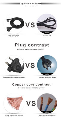 2m SAA Iec Plug H03vvh2f 2X075mm2 Australian 2 Prong Figura 8 Ac Cable End Estensione Angolo C7 connettore Corde di alimentazione