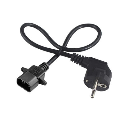 1.0Mm Corde di alimentazione per computer portatili retrattile C14 Assemblea 60320 C14 Euro 3Pin