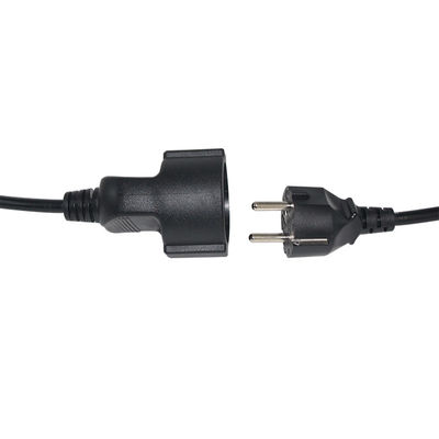 Cee 7/7 Cord 16A Plug Power Female To Male Schuko Estensione cavo europeo 2 metri