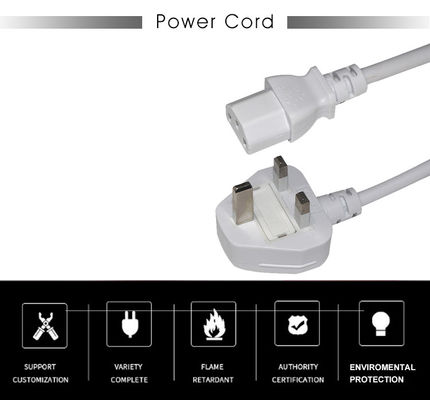 Cavo di alimentazione da UK BS1363 a IEC C13 3G 0.75mm2 in rame