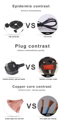 5m Cplug Reducer B Uk Plug To Iec 90° C13 Cordone di alimentazione con conduttore di rame puro