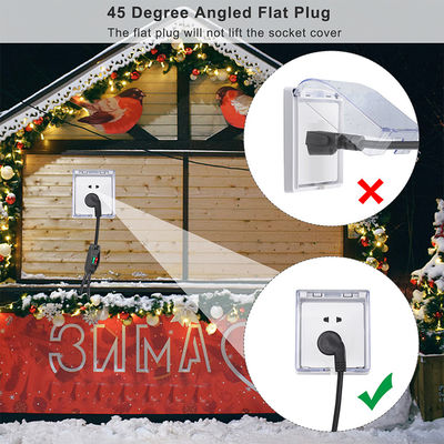 Opzionale 125V 15A NEMA 5-15 Collegamento a 515 Doppia presa US 3Pin On Off Switch Corde di estensione di alimentazione Y Splitter