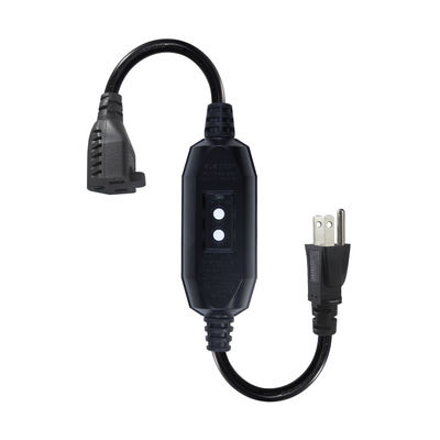 GFCI NEMA 515P a 515R Corde di alimentazione CA per PC Cavo di alimentazione per computer portatili 4 piedi filo di estensione nero