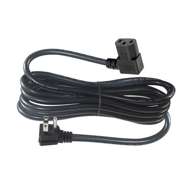 USA 3 pin innesco ad angolo destro IEC C13 cavo del cavo di alimentazione per il computer 90 gradi C13 connettore