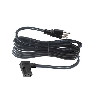 USA 3 pin innesco ad angolo destro IEC C13 cavo del cavo di alimentazione per il computer 90 gradi C13 connettore